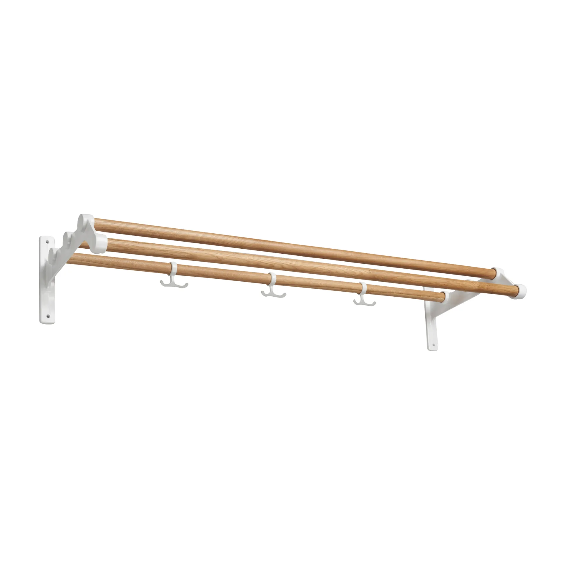 Nostalgi 291 hat shelf 100 cm, Oak-white Essem Design