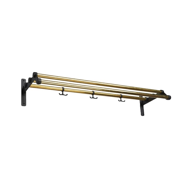 Nostalgi 291 hat shelf - Brass, black  - Essem Design