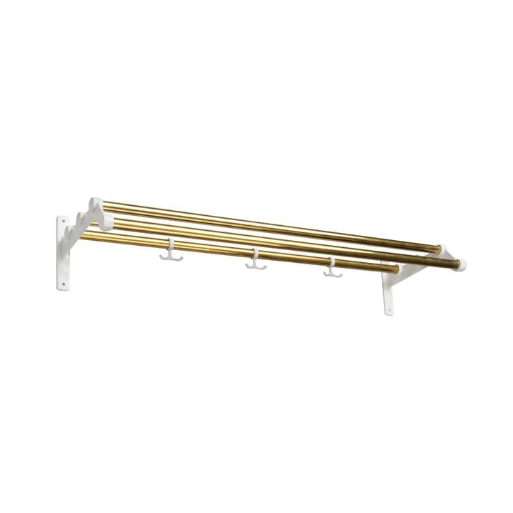 Nostalgi 291 hat shelf - Brass, white  - Essem Design