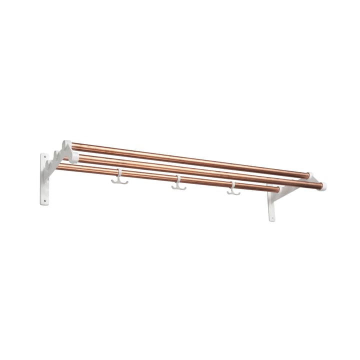 Nostalgi 291 hat shelf - Copper, white  - Essem Design