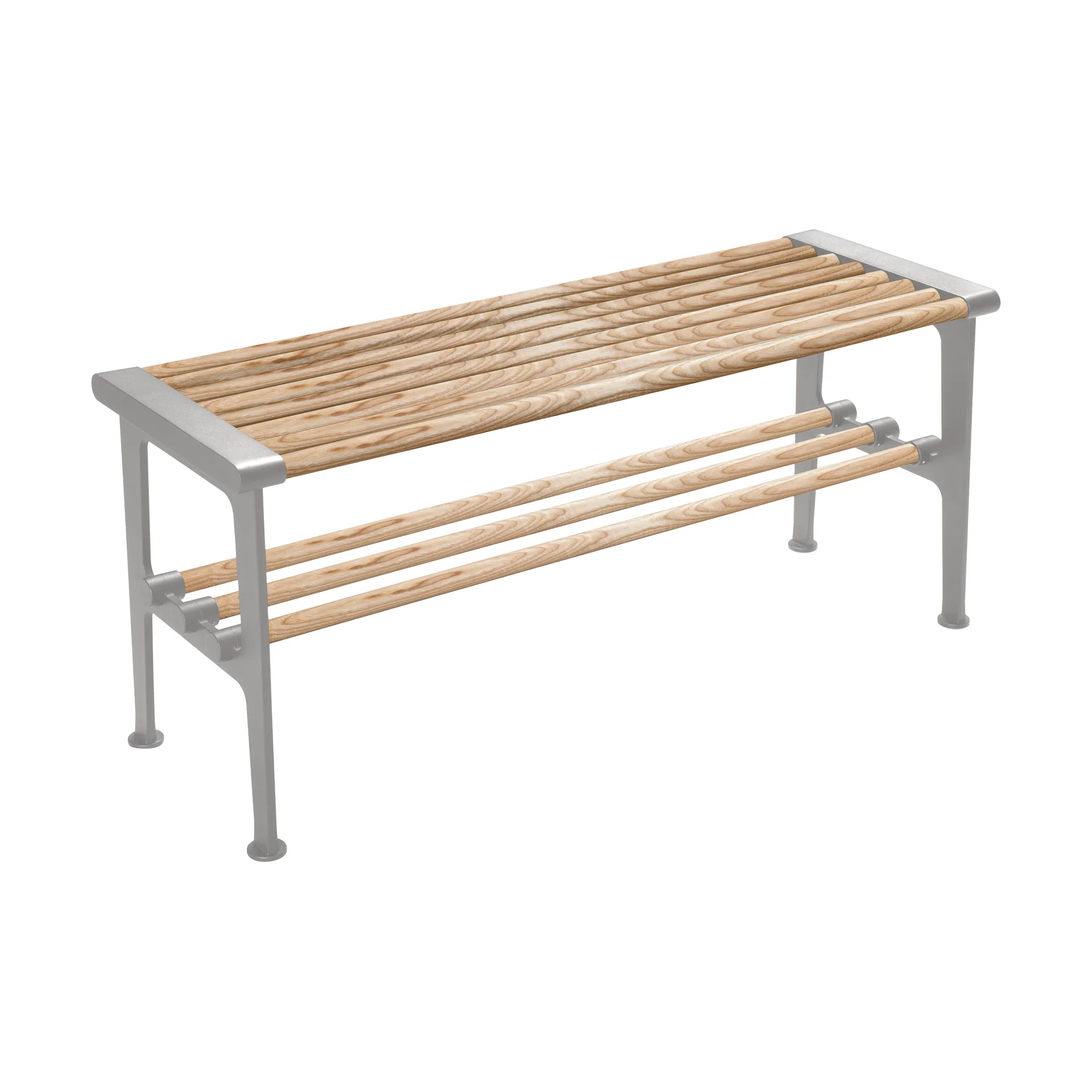 Nostalgi bench 100 cm, Ash-aluminium Essem Design
