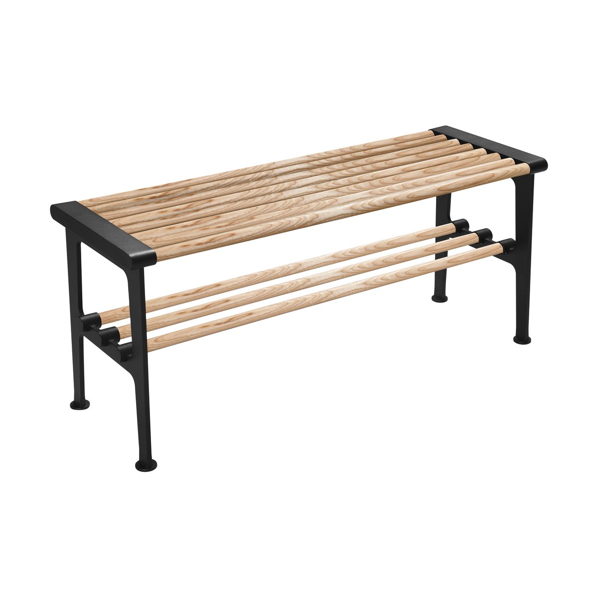 Essem Design Nostalgi bench 100 cm Ash-black | Scandinavian Design | Benches | Brown