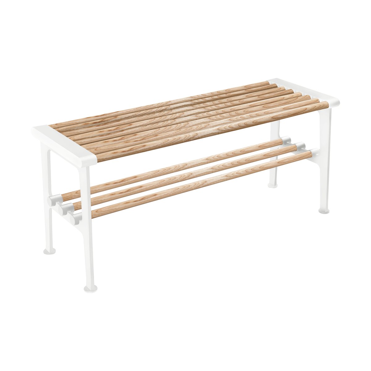 Essem Design Nostalgi bench 100 cm Ash-white | Scandinavian Design | Benches | Brown