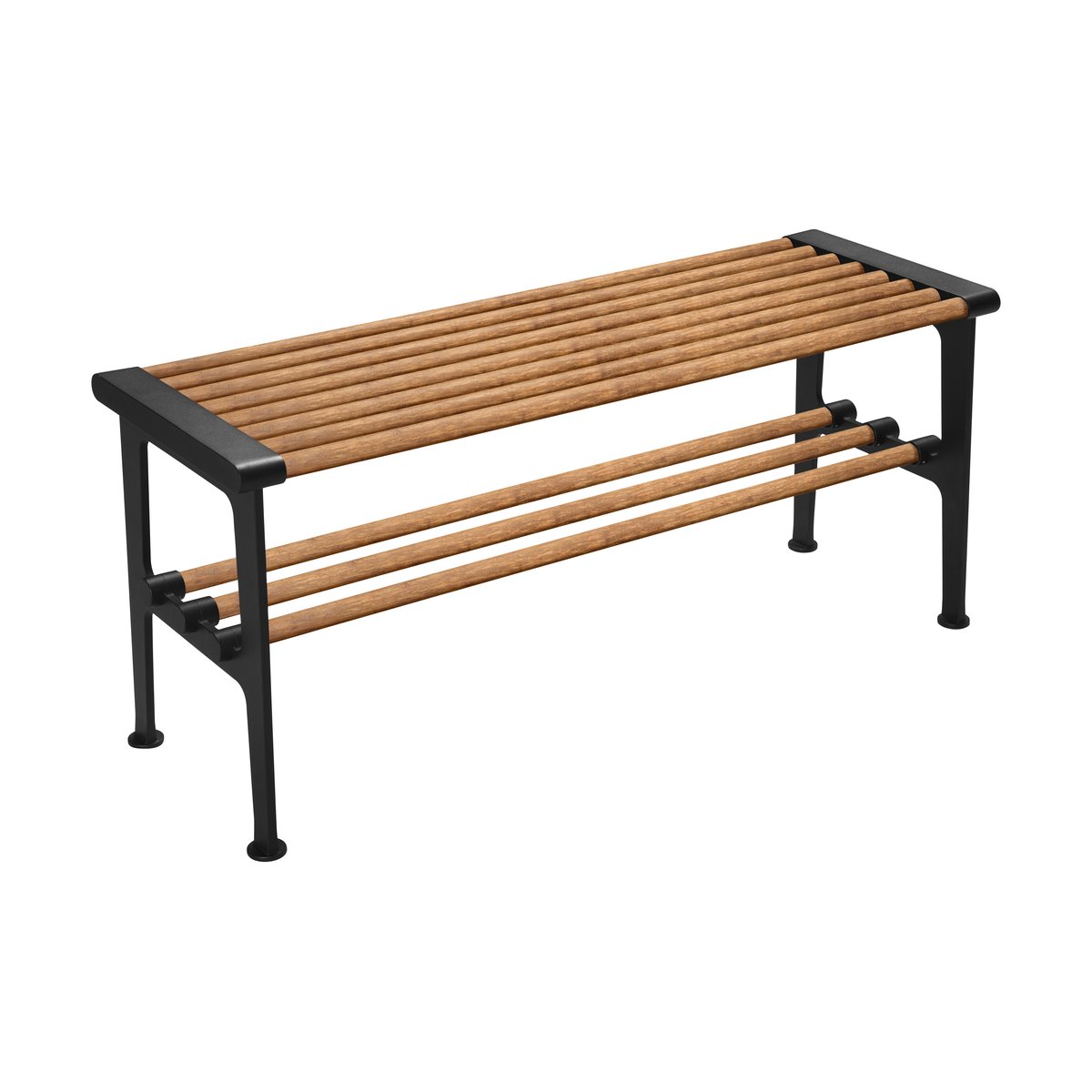 Essem Design Nostalgi bench 100 cm Bamboo-black | Scandinavian Design | Benches | Brown