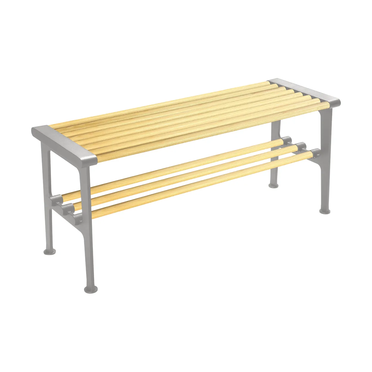 Essem Design Nostalgi bench 100 cm Birch-aluminium | Scandinavian Design | Benches | Brown
