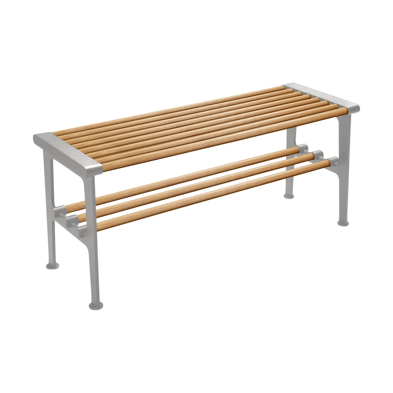 Essem Design Nostalgi bench 100 cm Oak-aluminium | Scandinavian Design | Benches | Brown