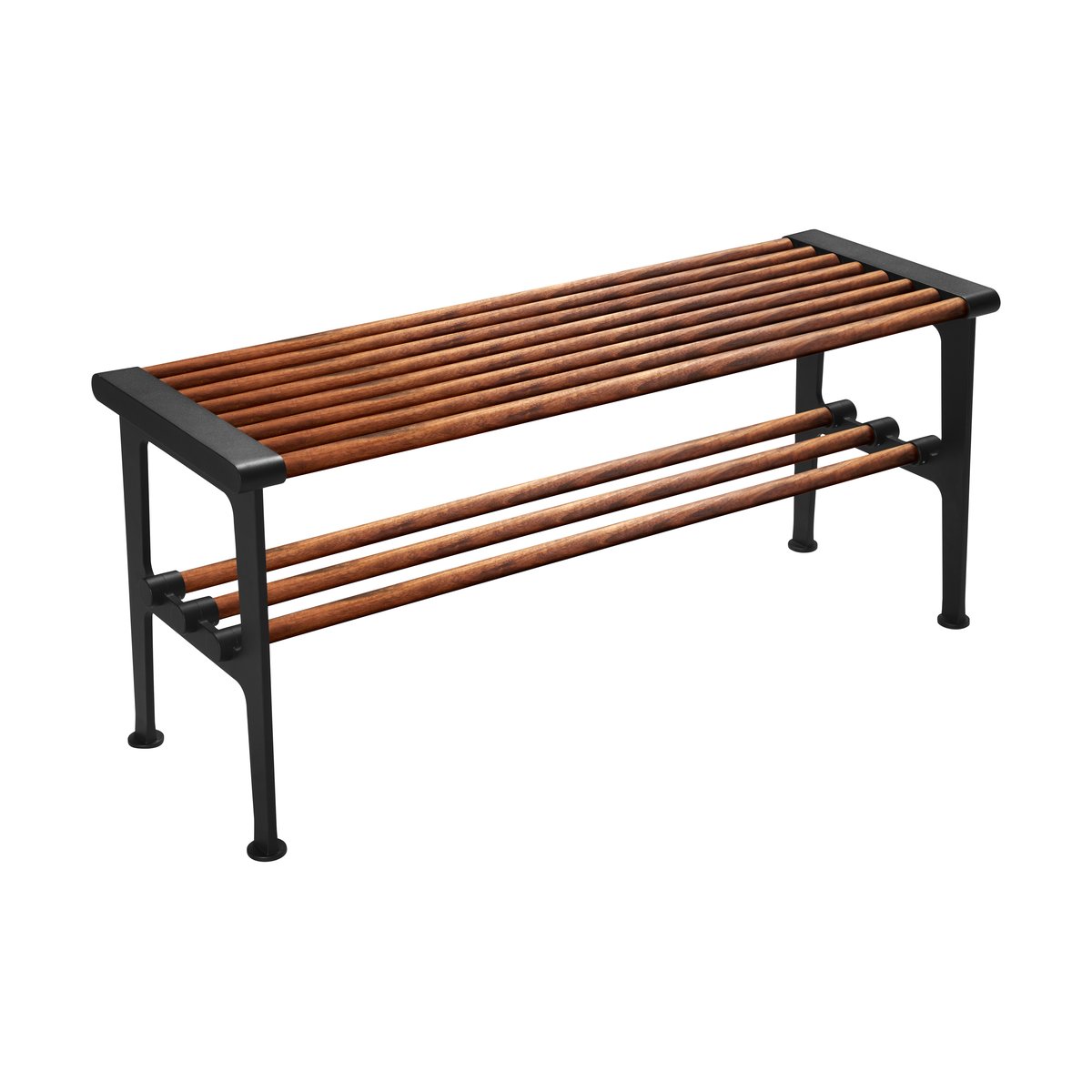 Essem Design Nostalgi bench 100 cm Walnut-black | Scandinavian Design | Benches | Brown