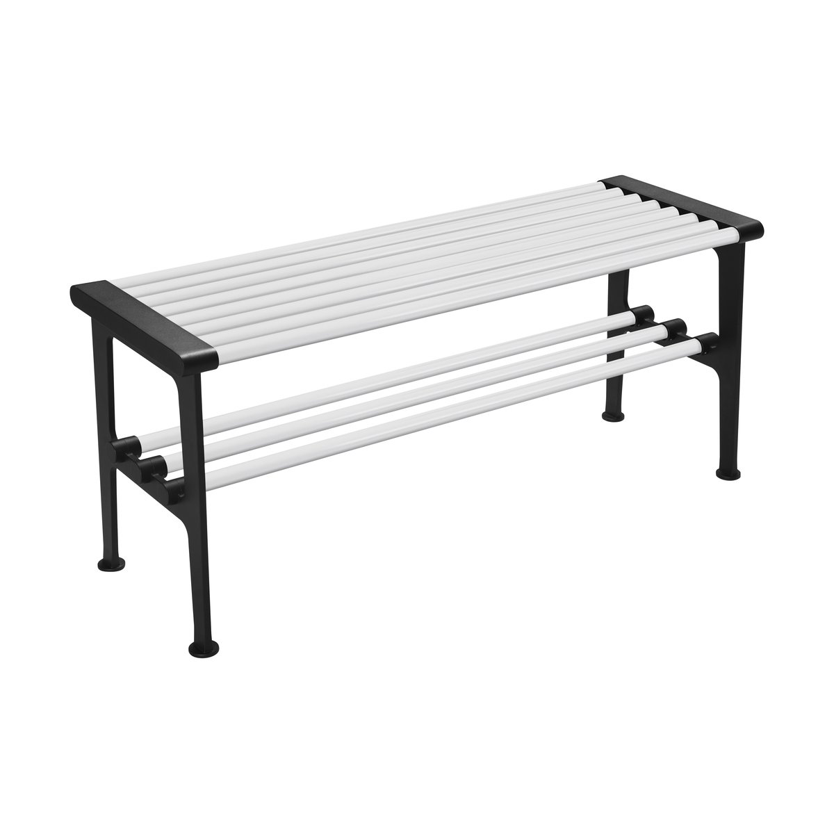 Essem Design Nostalgi bench 100 cm White-black | Scandinavian Design | Benches | White