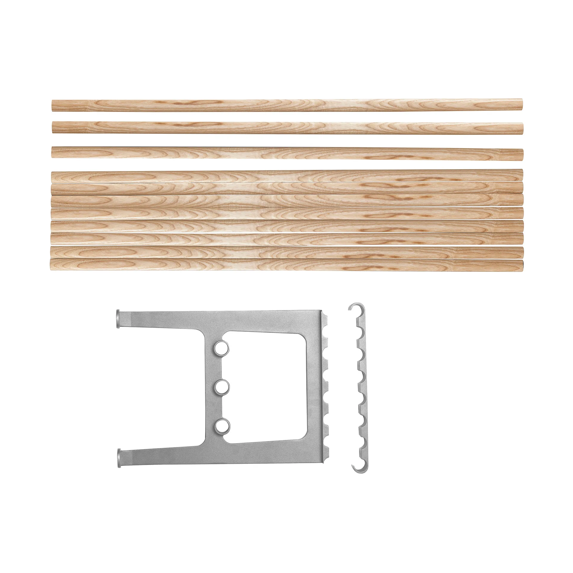 Nostalgi bench extension 100 cm, Ash-aluminium Essem Design