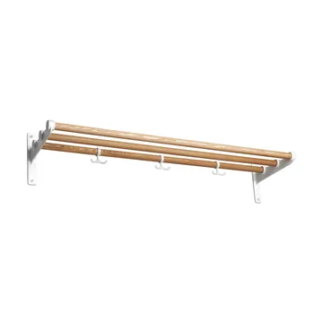 Nostalgi hat shelf/ shoe shelf - Ash-white, 100 cm - Essem Design