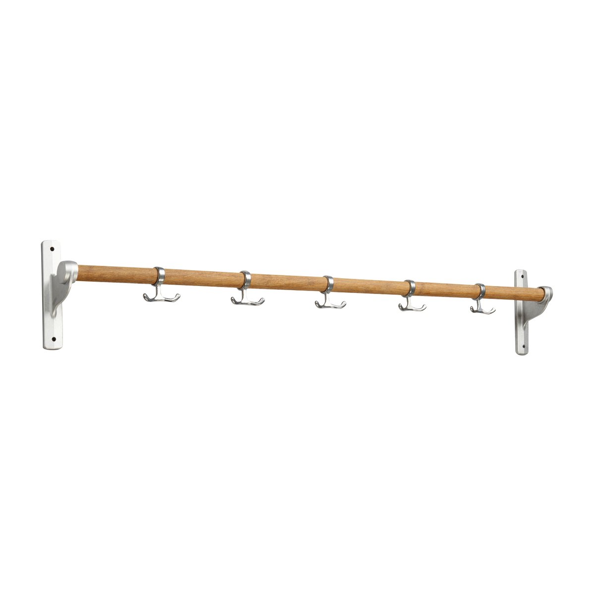 Essem Design Nostalgi hook 100 cm Bambu-aluminum | Scandinavian Design | Clothes hooks & hangers | Brown