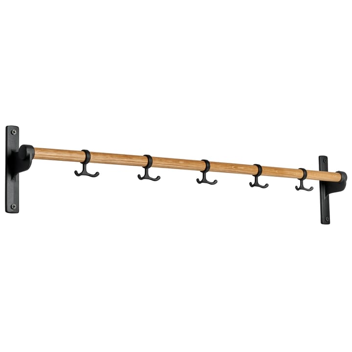 Nostalgi hook 100 cm - oak, black - Essem Design