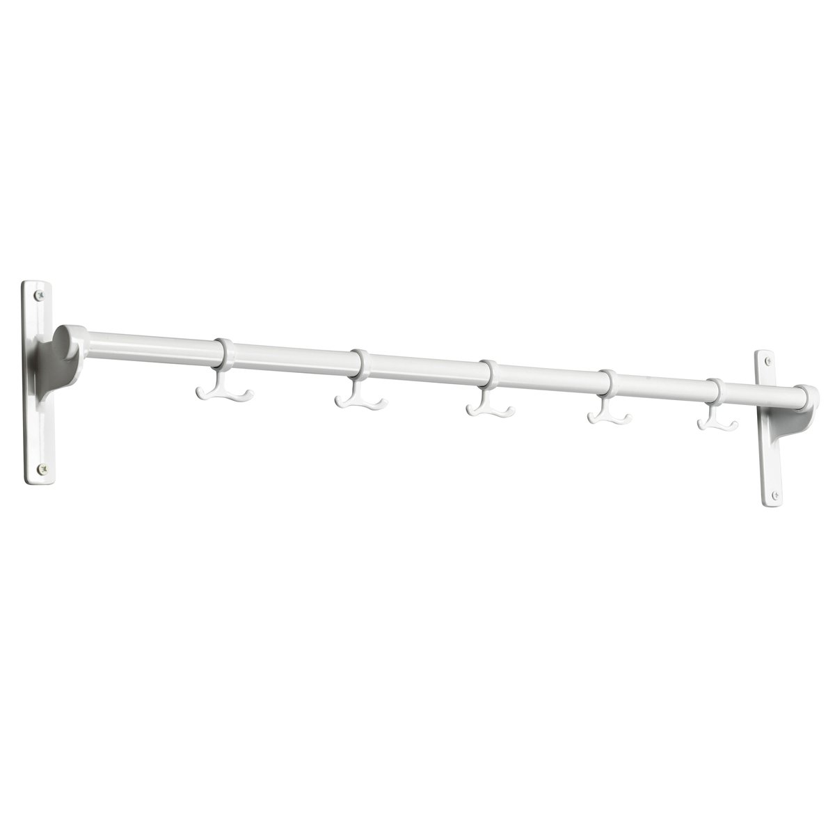 Essem Design Nostalgi hook 100 cm white/white | Scandinavian Design | Clothes hooks & hangers | White