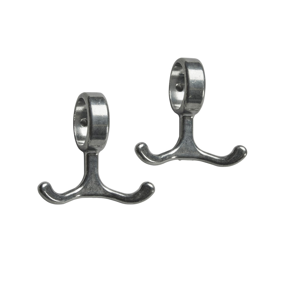 Essem Design Nostalgi hook 2-pack aluminum | Scandinavian Design | Clothes hooks & hangers | Silver-coloured