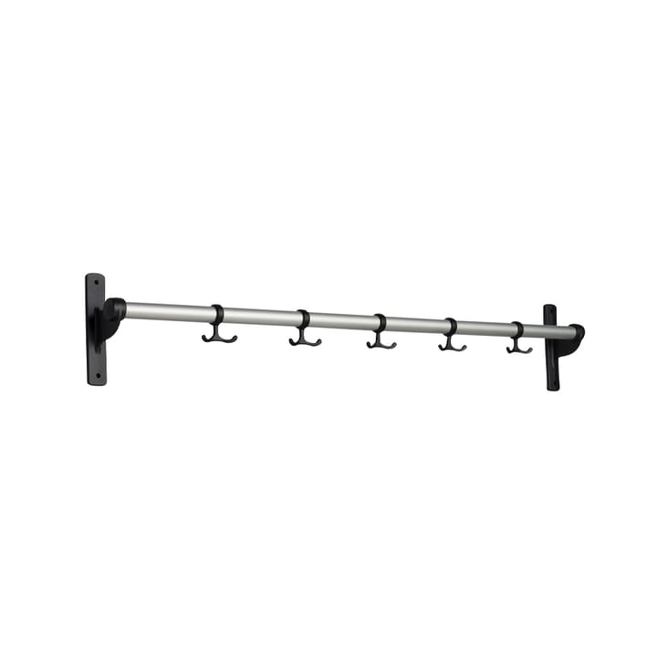 Nostalgi Hook rack - Aluminium, black stand - Essem Design