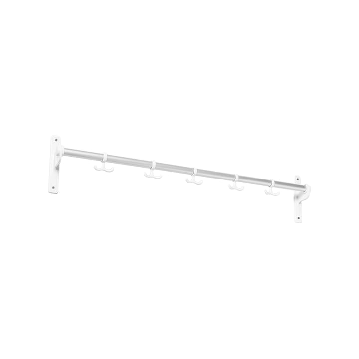 Nostalgi Hook rack - Aluminium, white stand - Essem Design