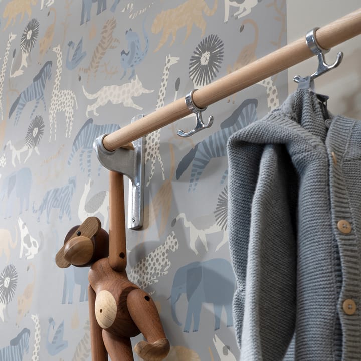 Nostalgi Hook rack, Birch, aluminium stand Essem Design