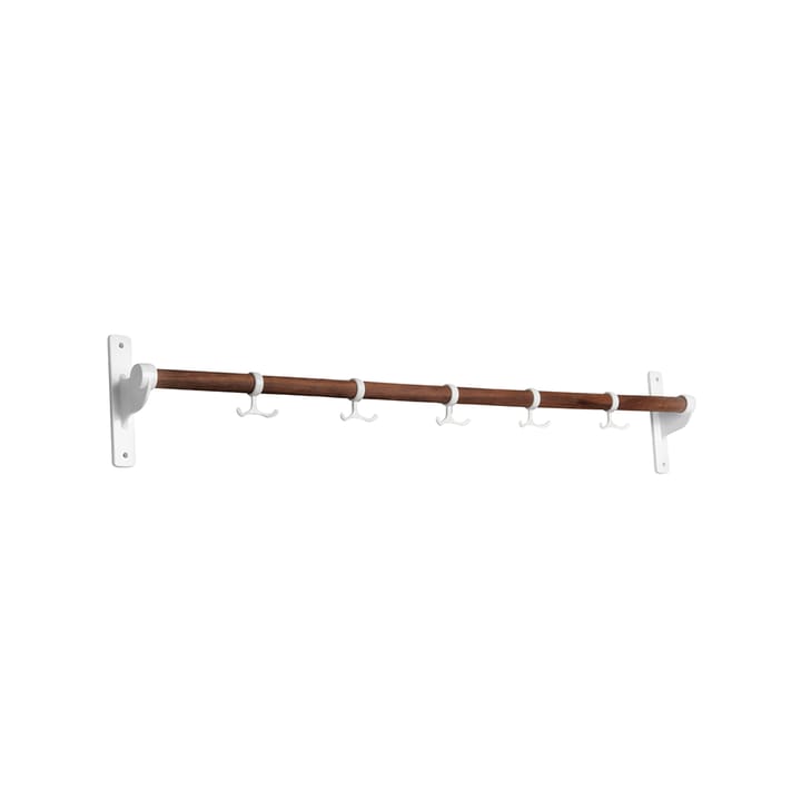 Nostalgi Hook rack - Walnut, white stand - Essem Design