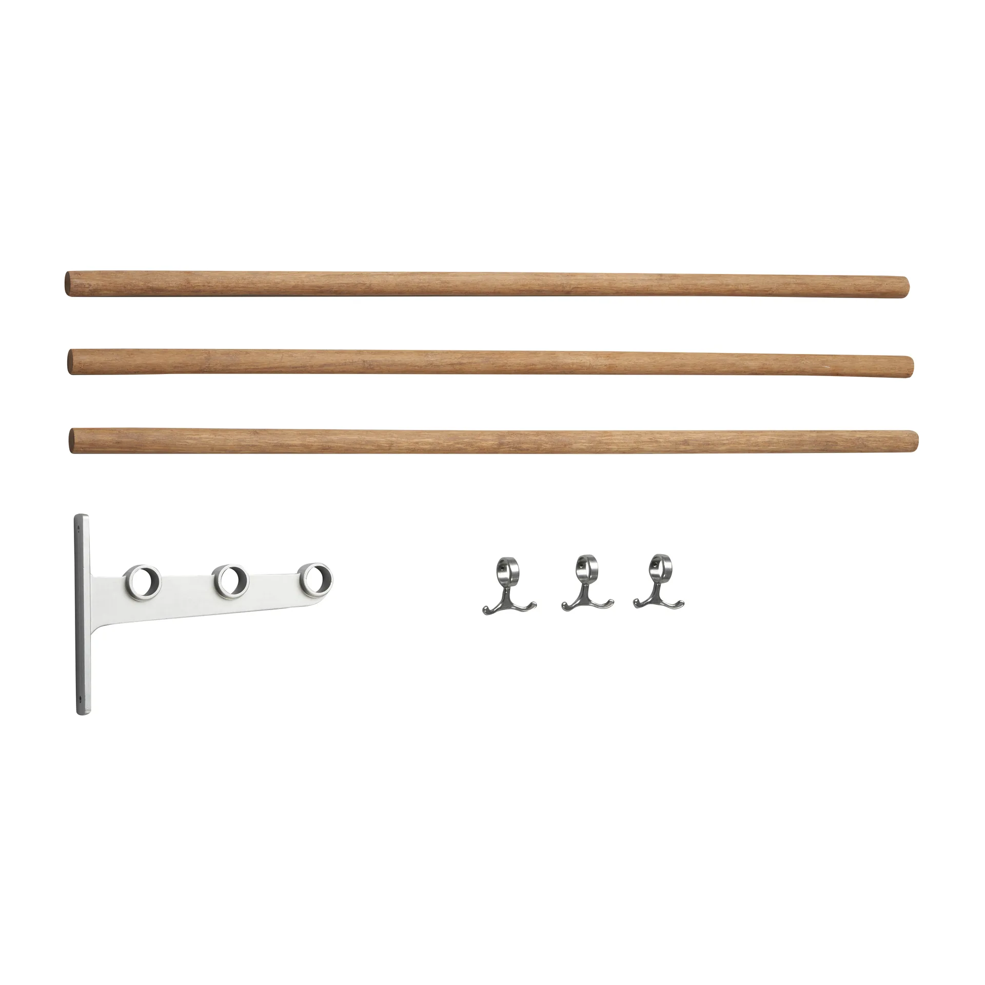 Nostalgi inbuilt hat rack, shoe rack, Bamboo-aluminium Essem Design