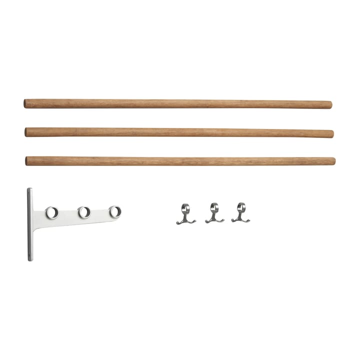 Nostalgi inbuilt hat rack, shoe rack - Bamboo-aluminium - Essem Design