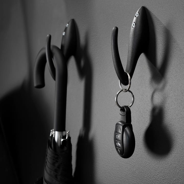 Papa clothes hook - black, structure - Essem Design