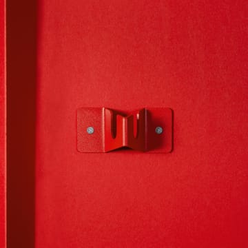 Point clothes hook  - red, single - Essem Design