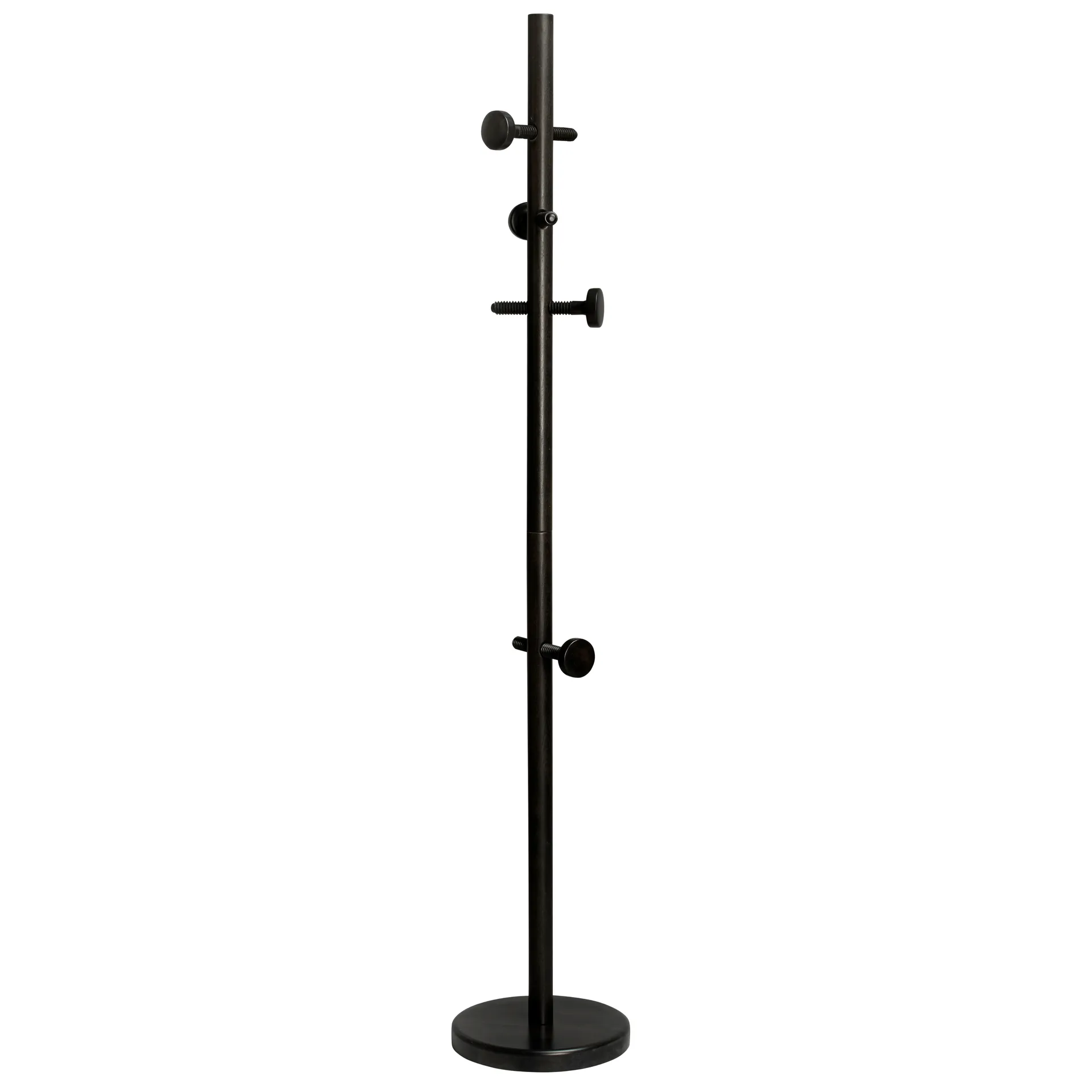 Screwed coatstand, Black stain Essem Design