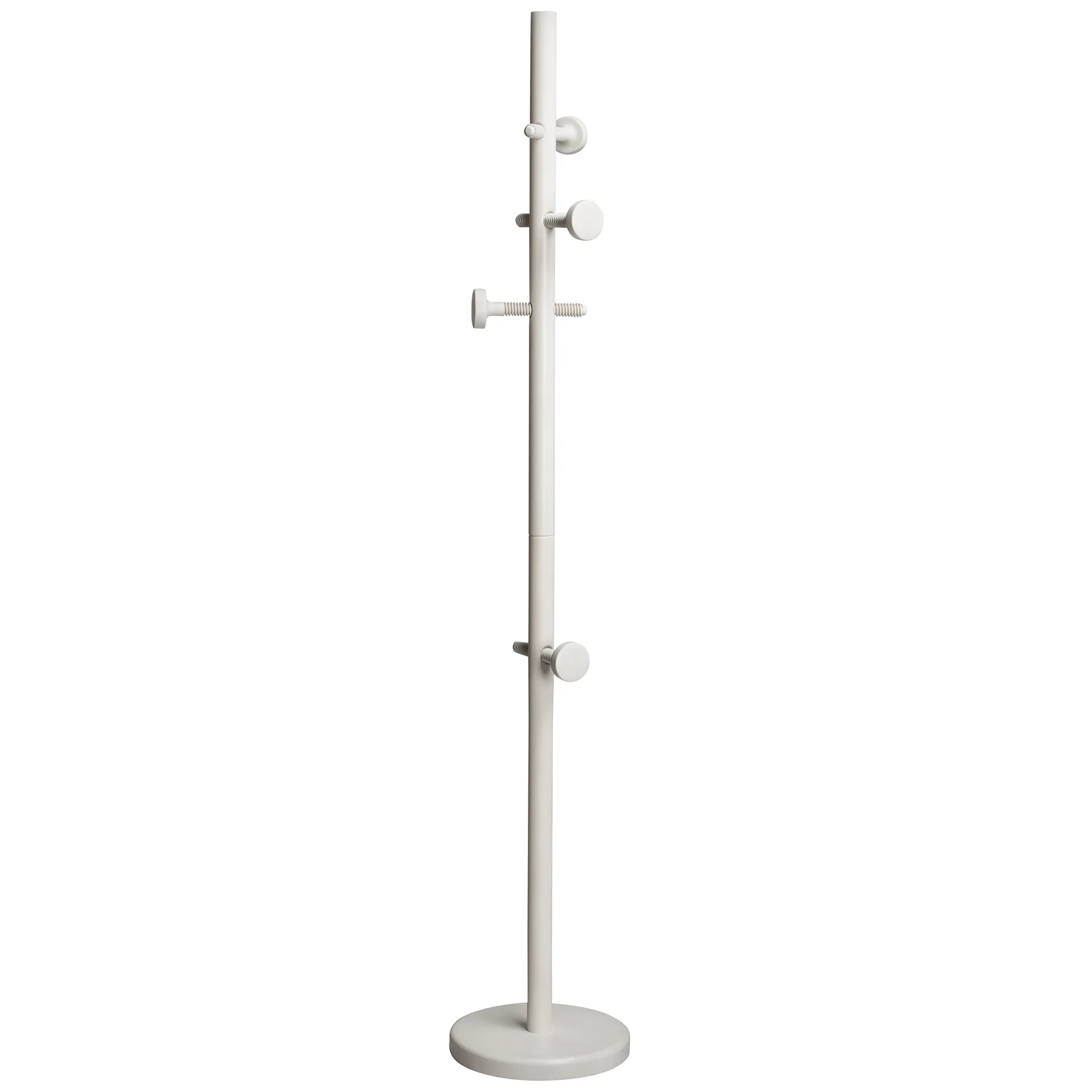 Screwed coatstand, White-stained Essem Design