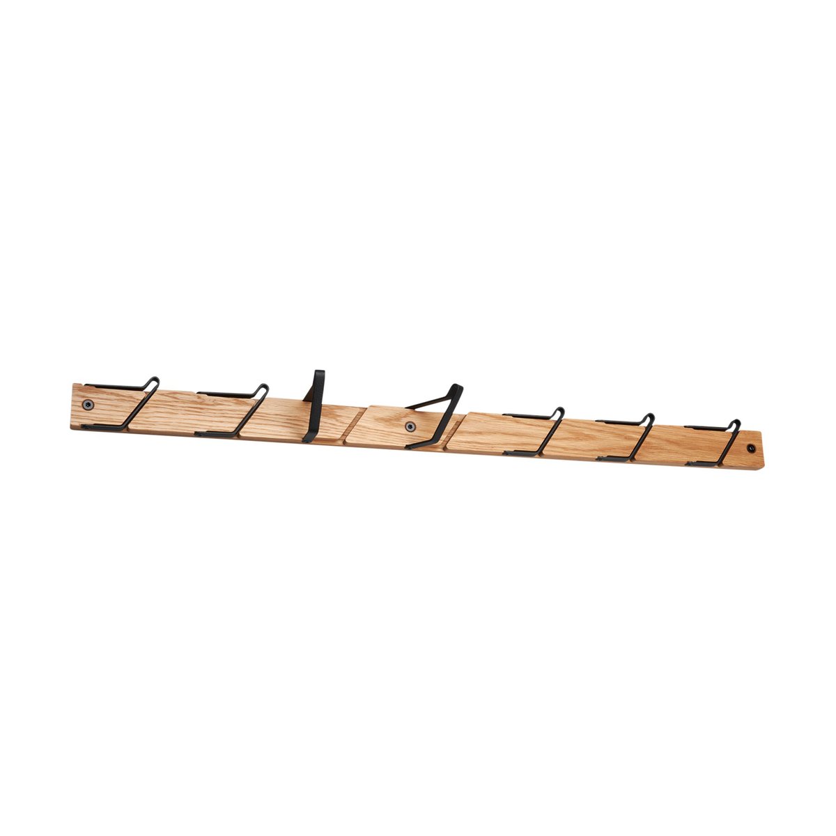 Essem Design Tamburin coat hook 73.5 cm Oak-black | Scandinavian Design | Clothes hooks & hangers | Brown