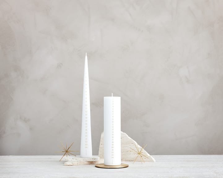 ester & erik advent candle 25 cm, 31 pure white ester & erik