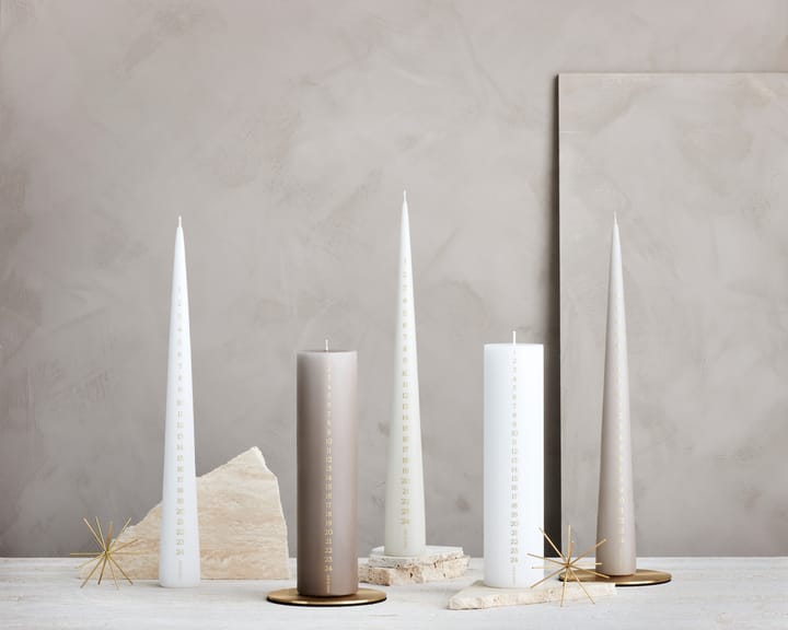 ester & erik advent candle 25 cm, 31 pure white ester & erik