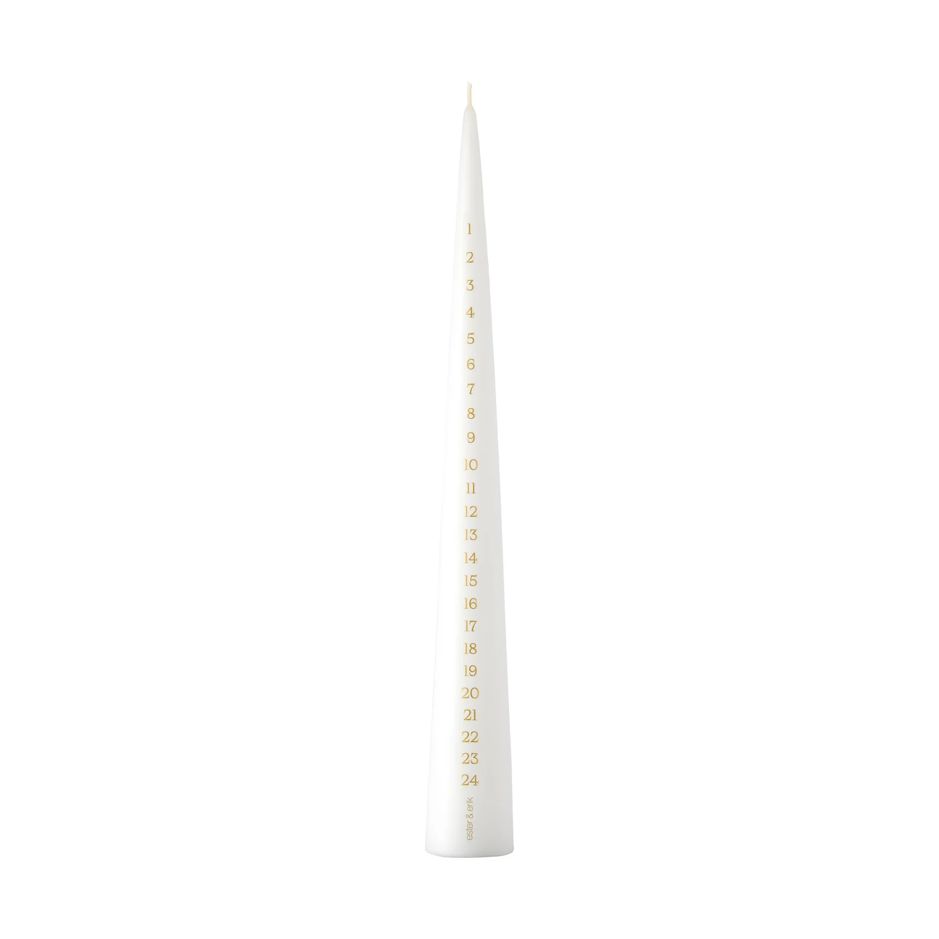 ester & erik advent candle 37 cm, 31 pure white ester & erik