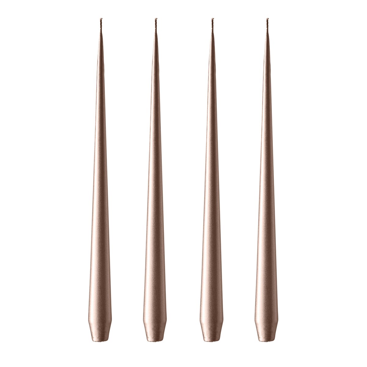 ester & erik candle 32 cm 4-pack metalic Champagne | Scandinavian Design | Candles | Beige