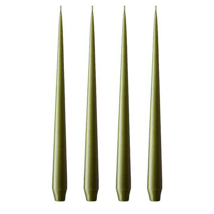 ester & erik candle 32 cm 4-pack olive glow - Matte - ester & erik