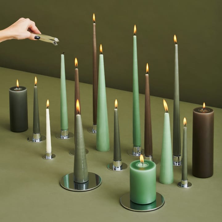 ester & erik candle 42 cm 4-pack green soil - Lacquered - ester & erik