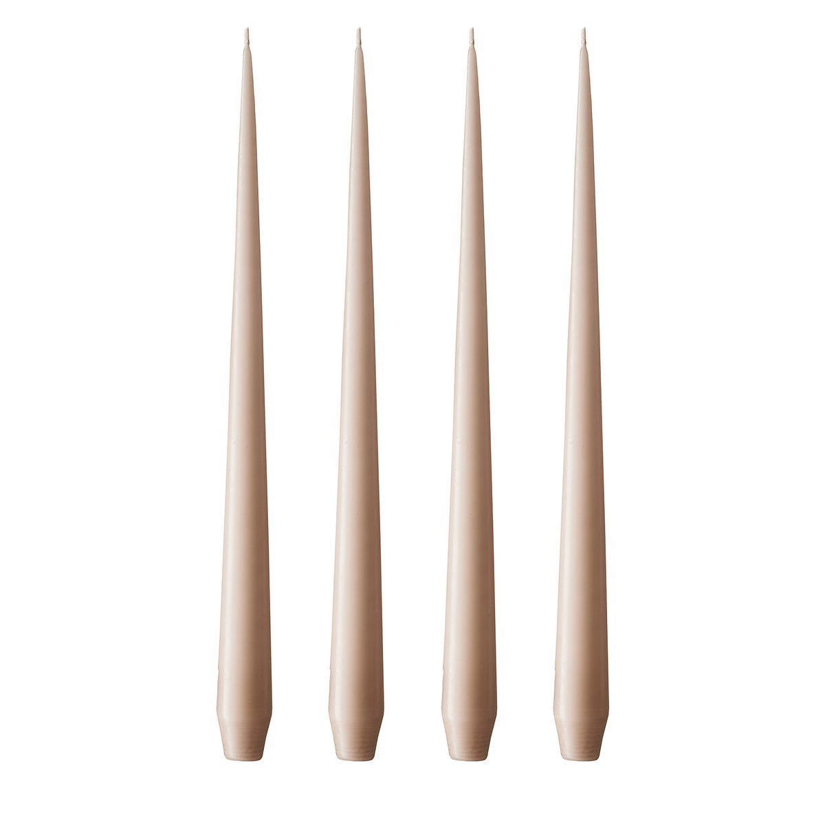 ester & erik candle 42 cm 4-pack ice latte Matte | Scandinavian Design | Candles | Beige