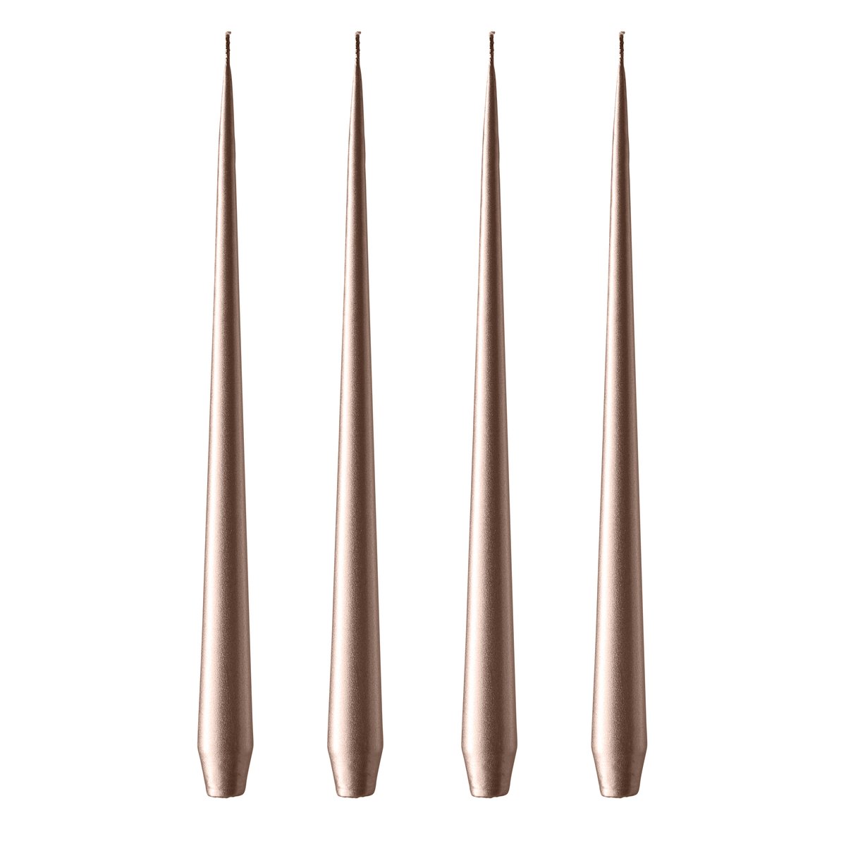 ester & erik candle 42 cm 4-pack metalic Champagne | Scandinavian Design | Candles | Beige