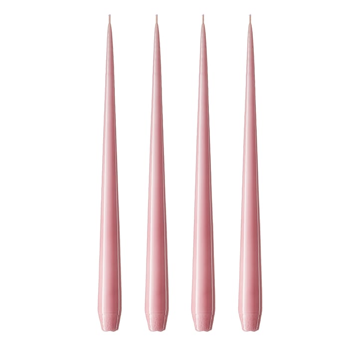 ester & erik candle 42 cm 4-pack old rose - Lacquered - ester & erik