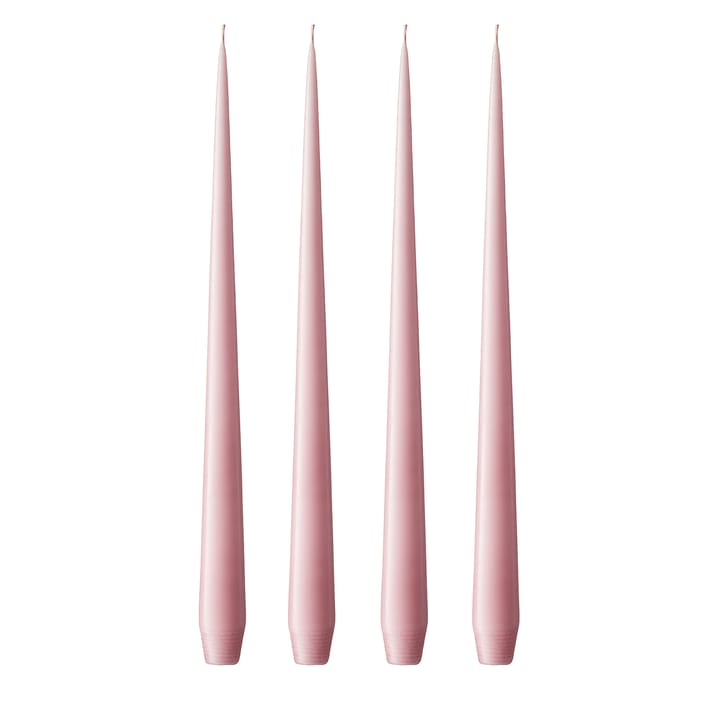 ester & erik candle 42 cm 4-pack old rose - Matte - ester & erik