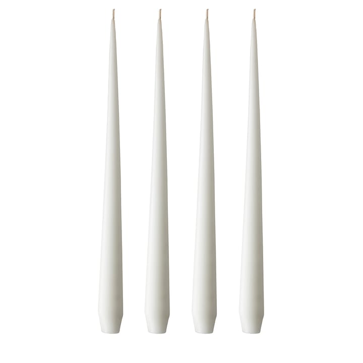 ester & erik candle 42 cm 4-pack pure white - Matte - ester & erik