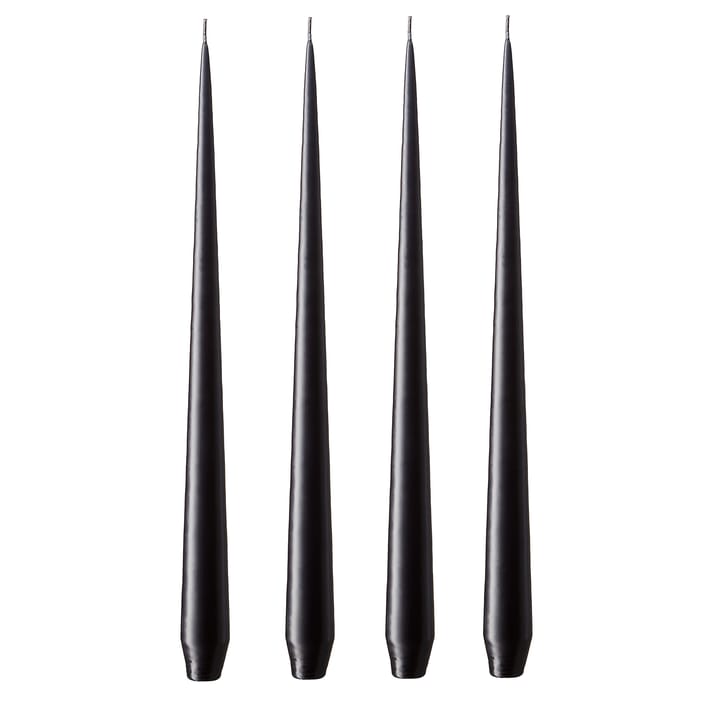 ester & erik candle 42 cm 4-pack raw black - Matte - Ester & erik