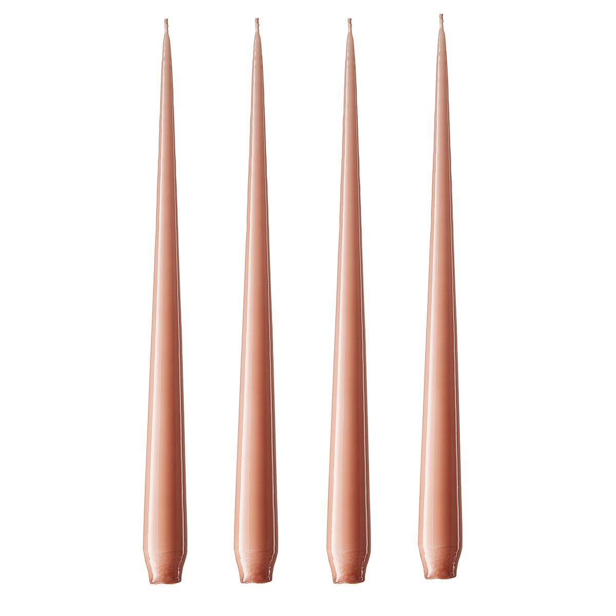 ester & erik candle 42 cm 4-pack rosy caramel Lacquered