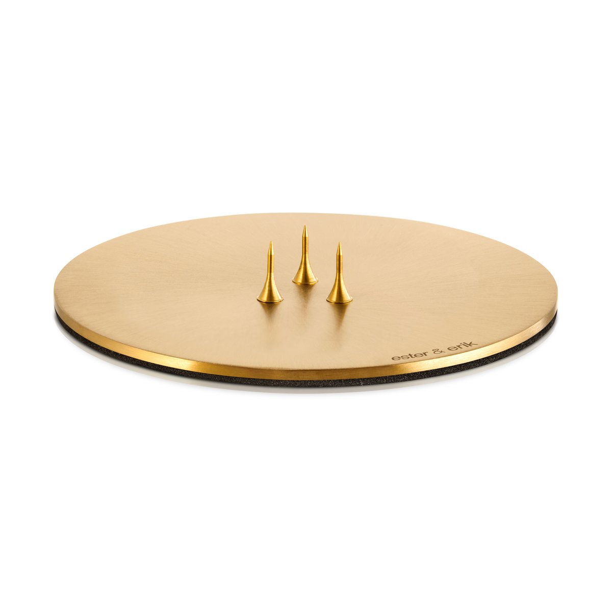 ester & erik candle holder o9 cm matte Gold | Scandinavian Design | Tea light holders, lanterns & candle dishes | Gold-coloured