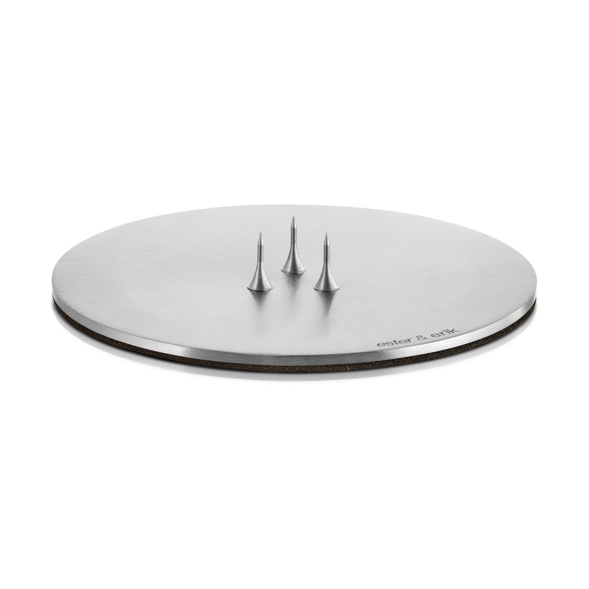 ester & erik candle holder o9 cm matte Silver | Scandinavian Design | Tea light holders, lanterns & candle dishes | Silver-coloured