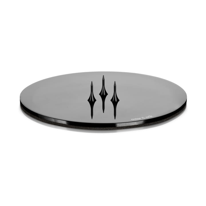 ester & erik candle holder Ø9 cm polished - Black - ester & erik