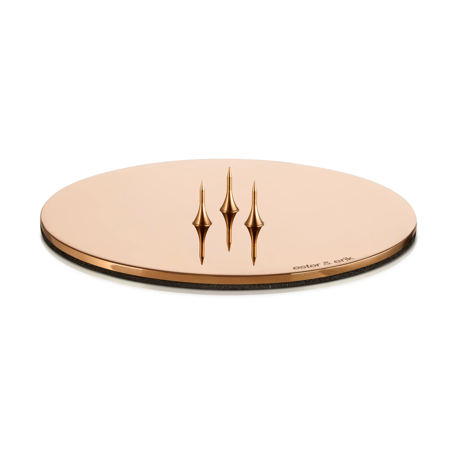 ester & erik candle holder Ø9 cm polished, Rose gold ester & erik