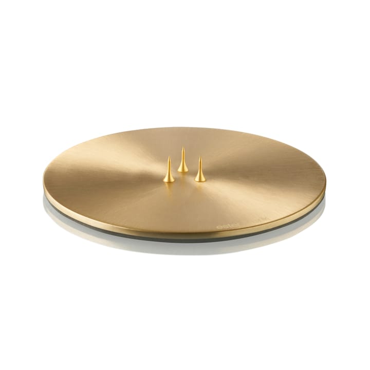 ester & erik candle plate Ø12 cm matte - gold - Ester & erik