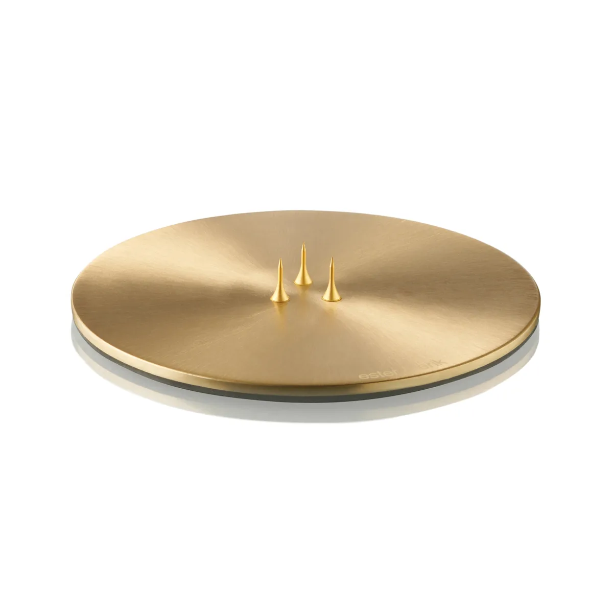 ester & erik ester & erik candle plate Ø12 cm matte gold