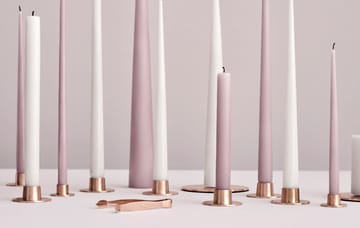 ester & erik candle plate Ø12 cm matte - Rosé gold - ester & erik