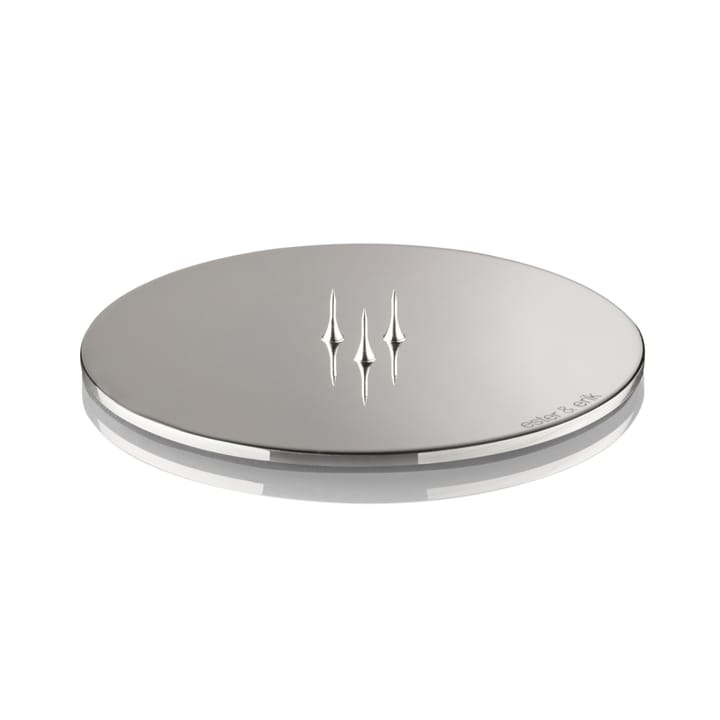 ester & erik candle plate Ø12 cm polished - silver - Ester & erik